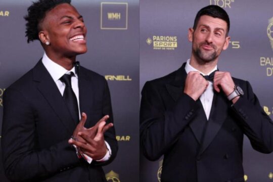 ballon-d’or-2023-ceremony:-american-videographer-ishowspeed-​​and-tennis-champion-djokovic-steal-the-messi-spotlight-on-social-media