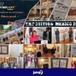 launch-of-the-exhibition,-images-and-reflections-of-haiti-through-its-stamps-and-paintings,-at-the-mexico-postal-museum