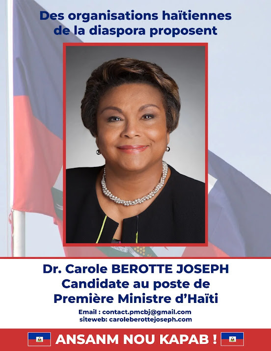 dr.-carole-berotte-joseph:-the-secret-army-of-the-haitian-diaspora-for-the-position-of-prime-minister-in-times-of-crisis
