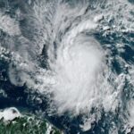 the-caribbean-threatened-by-hurricane-bryl,-the-first-of-the-season