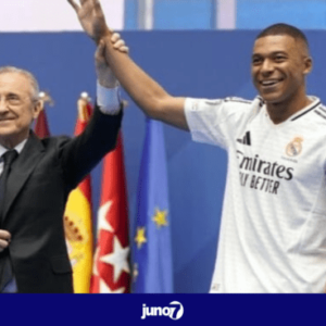 kylian-mbappe-is-presented-by-real-madrid-in-front-of-a-packed-santiago-bernabeu